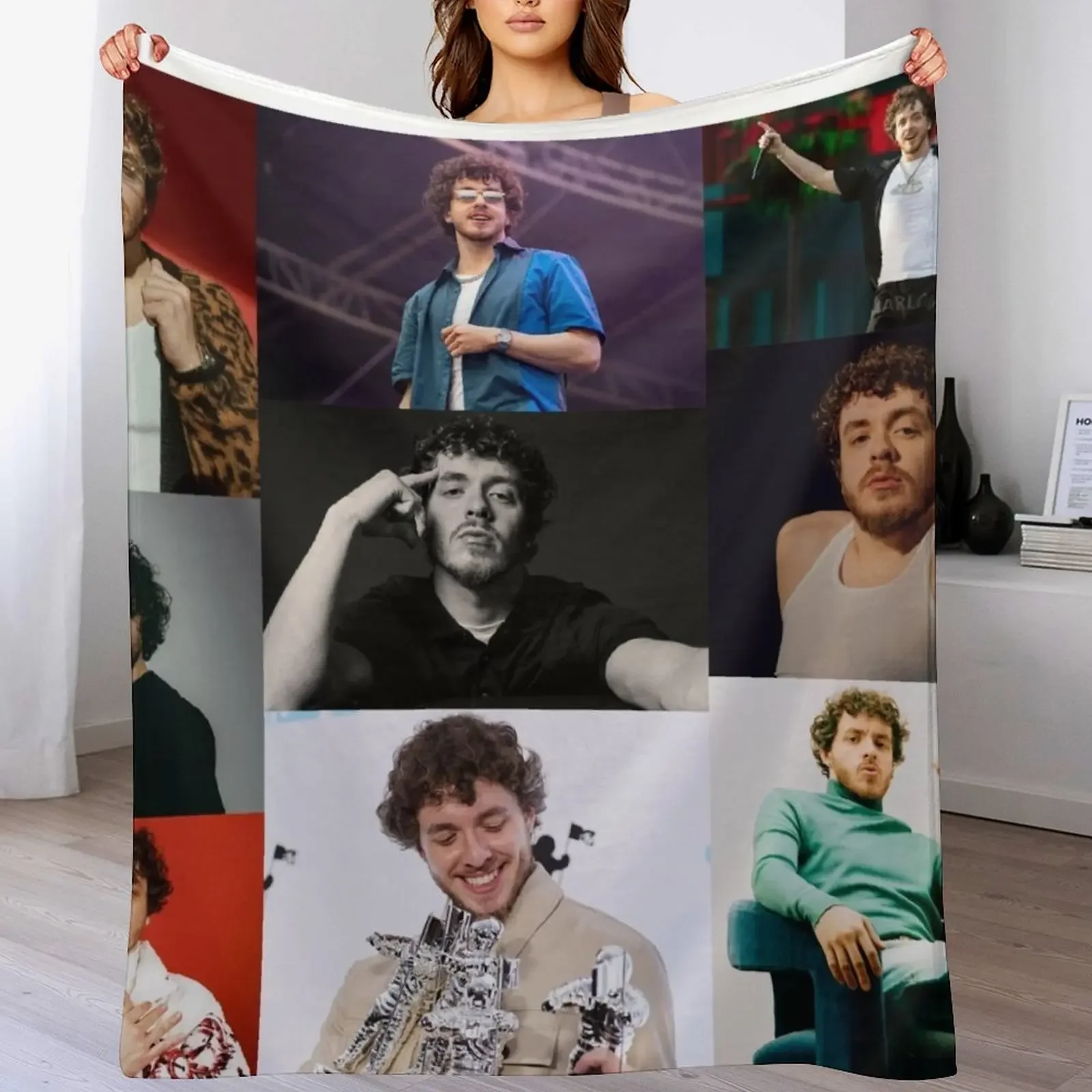 

jack harlow Throw Blanket Flannel heavy to sleep halloween Softest Blankets