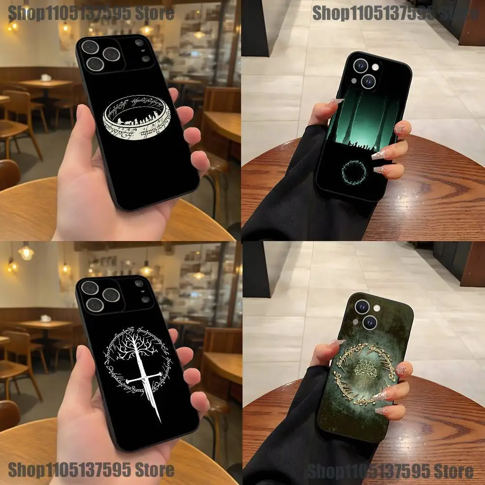 

The L-Lord of the R-Rings Phone Case For iPhone 17,16,15,14,13,12,11,Pro,XS,Max,XR,Plus,E,SE4,Mini Black Soft Cover