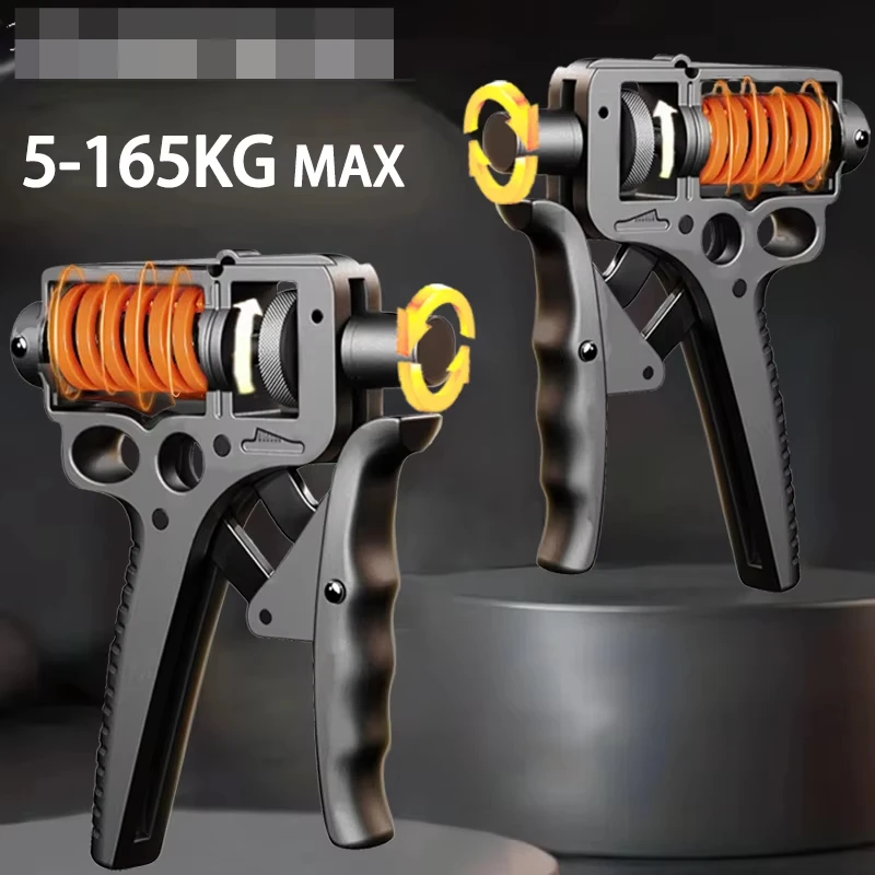 

5-165kg Adjustable Heavy-duty Professional Hand Grip Strength Device, Finger Rehabilitation Training Fitness Equipment Abs