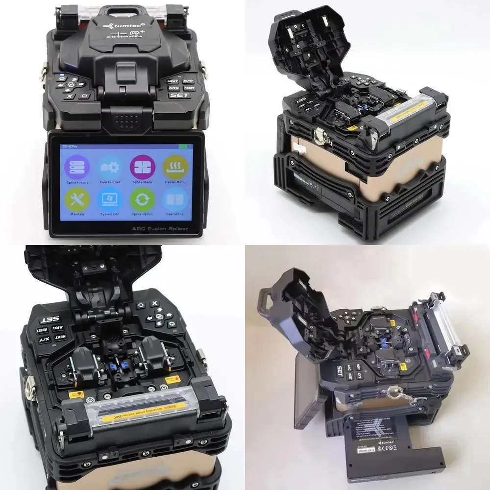 

High-Precision Fiber Fusion Splicer V9+ 6s Quick Splicing POE/GSM/GPRS Compatible ARC Splicing Machine 5200mAh Battery