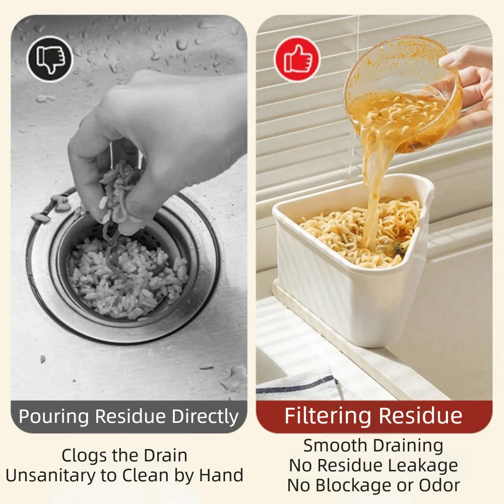 Triangle shaped Faucet Drainage Basket Self-Cleaning Compact Food Residue Separator Durable Convenient Kitchen Garbage Filter