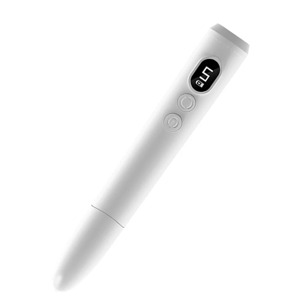 Przenośna frezarka do paznokci LED, bezprzewodowa elektryczna pilarka do manicure, szlifierka do paznokci żelowych, akumulatorowa szlifierka.