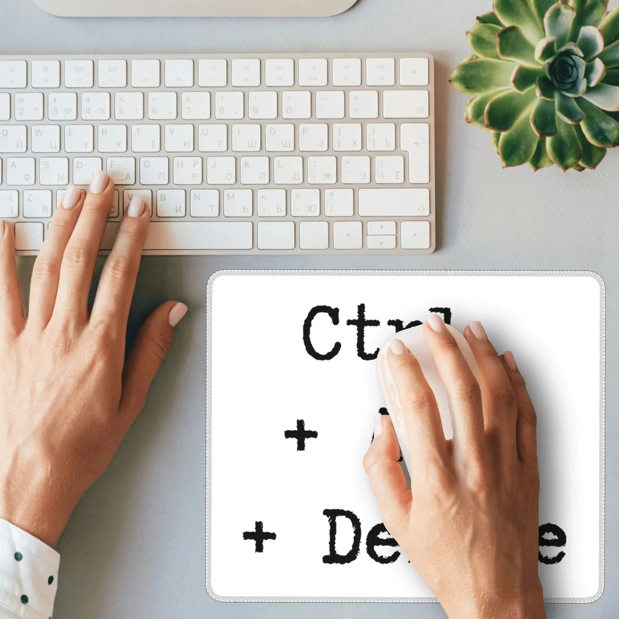 Ctrl + Alt + Удаление коврика для мыши Компьютерная клавиатура Коврик для мыши Игровой ПК Ноутбук Настольный коврик Офисные аксессуары Настольные коврики