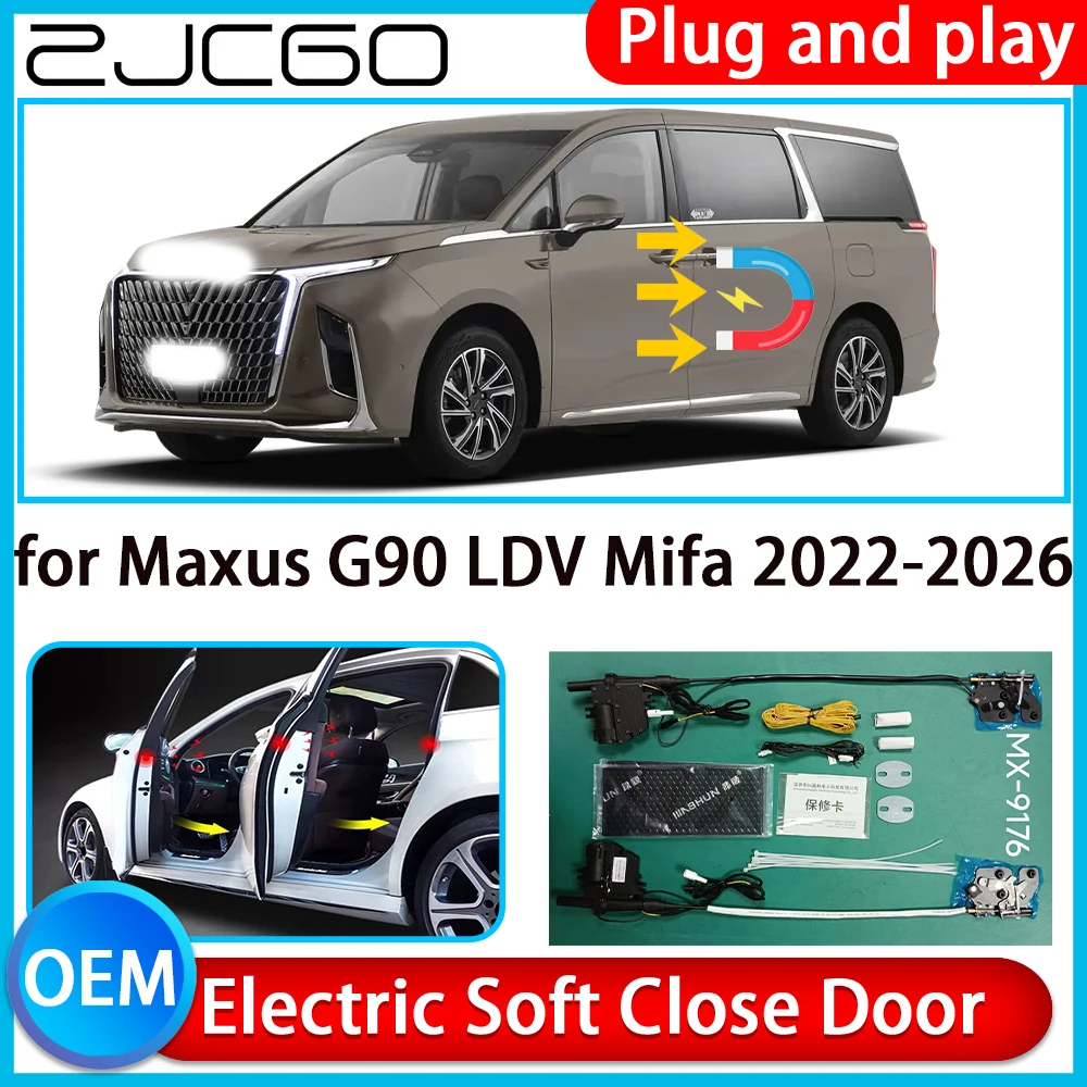 

ZJCGO for Maxus G90 LDV Mifa 2022-2026 OEM Auto Pull Soft Close Door Power Latch Electric Door Catch Soft Closing Assist System