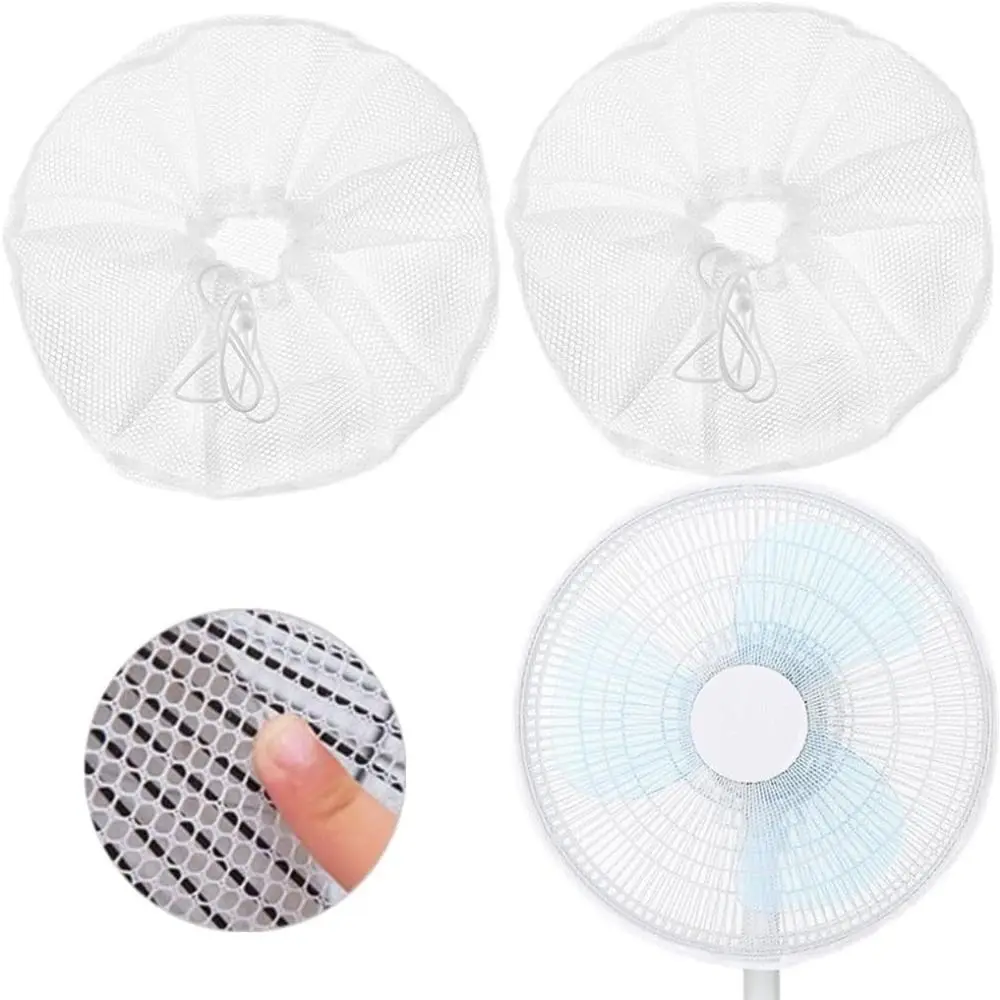 

10Pcs Anti-pinch Fan Dustproof Covers Large Universal Fan Safety Mesh Net Washable Finger Protector Fan Safety Dust Cover Summer