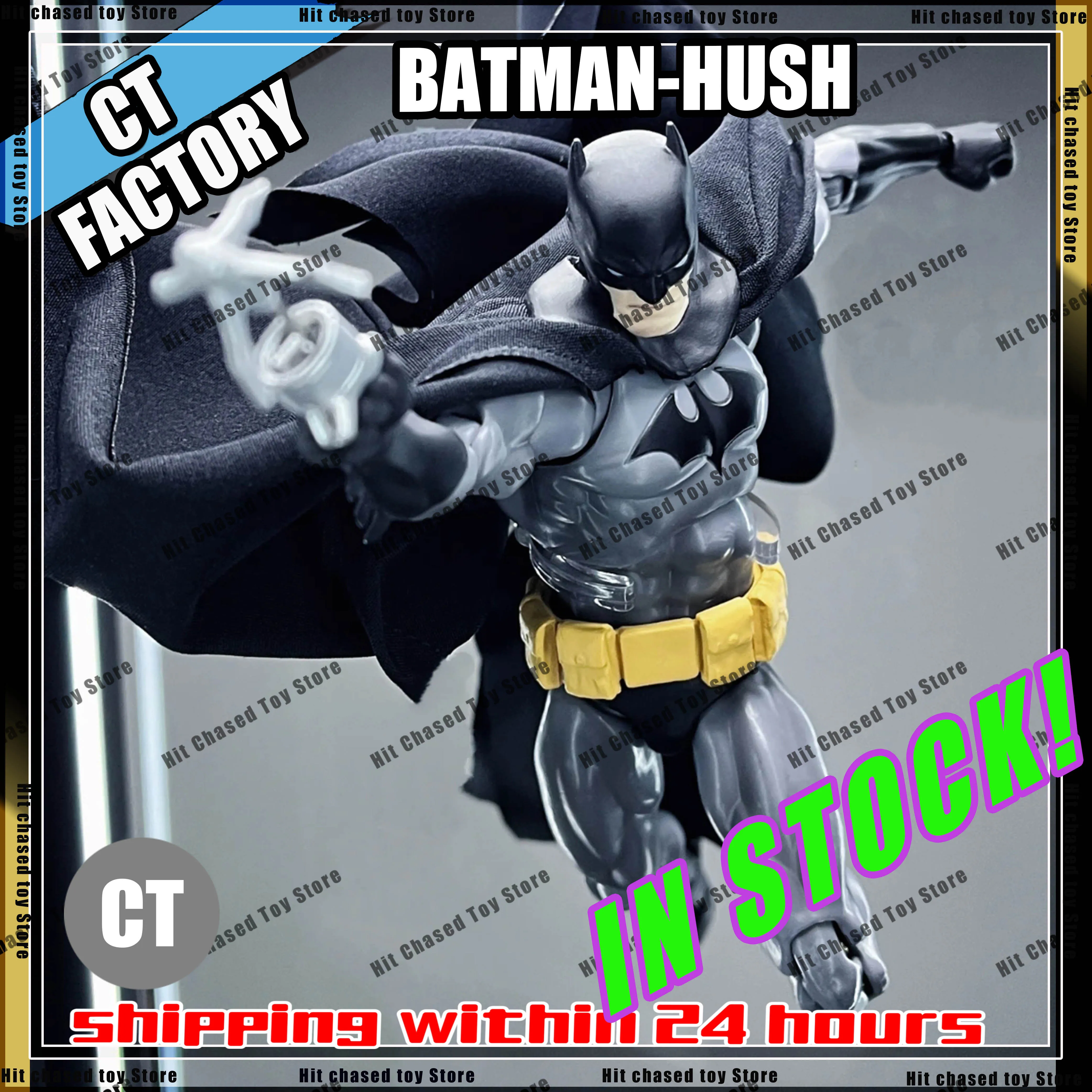 

In Stock Ct Toys Batman Hush Anime Action Figure Mafex 126 Black Version Bat Man Figurine Statue Model Custom Kids Gifts Toys