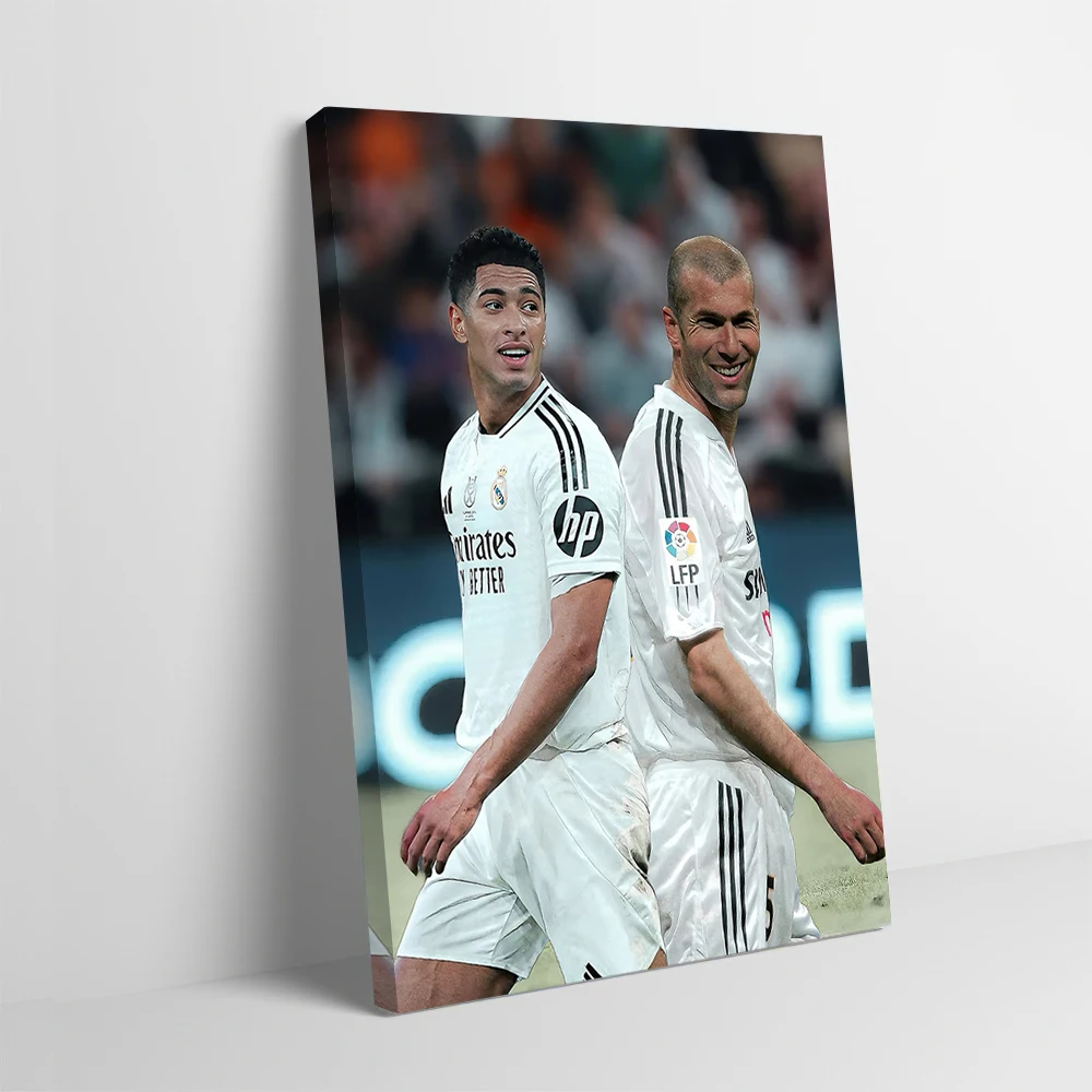 

Плакат с футболистами Реал Мадрид, настраиваемый печатный холст, картина, настенный художественный подарок для декоративных картинок, предметы домашнего декора