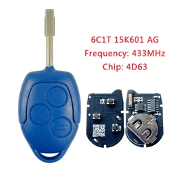 TXK018038-1 New Upgrated Version Black Board Never Lose Code For Ford Transit 2006-14 Remote Key 433MHz 4D63 Chip 6C1T 15K601 AG