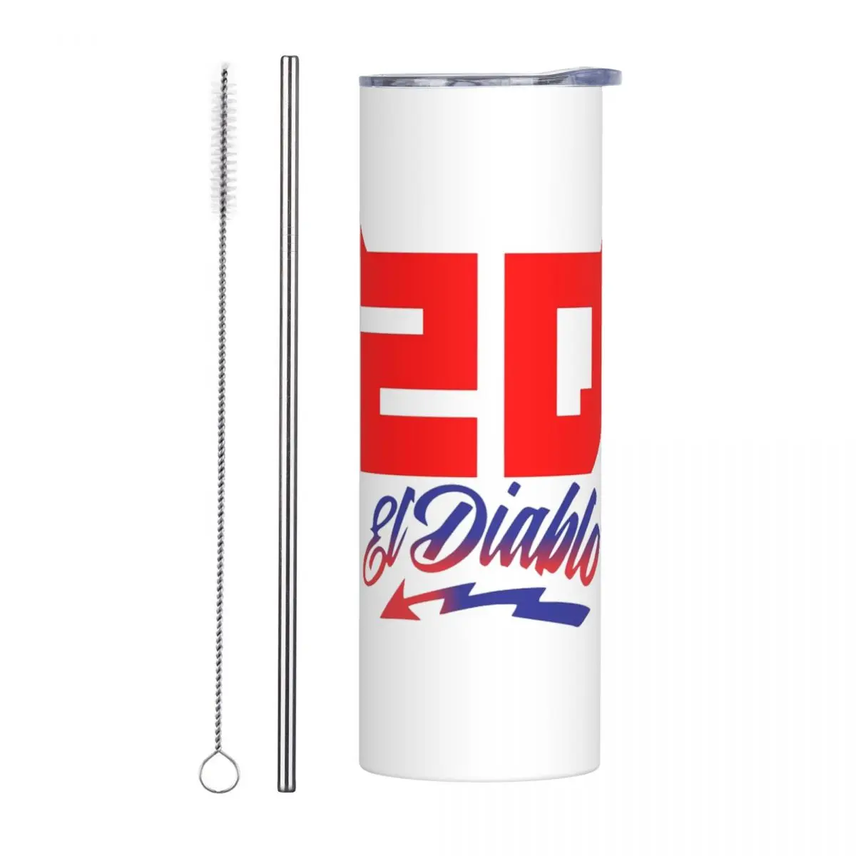 

Fabio Quartararo 20 Stainless Steel Tumbler Vacuum Insulated Mug Thermal Cold Bottle Straw With Lid 20oz