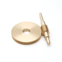 1:120 Ratio 0.4M 120T Copper Reducer Precision Turbine Worm 12MM Gear For Reduction Gearbox Star Tracker Deceleration Mechanism