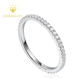 1.4mm Moissanite Wedding Band for Women S925 Sterling Silver Moissanite Rings D Color VVS1 Lab Diamond Ring Fine Jewelry Gift