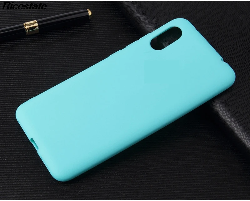 For Xiaomi Redmi 7A Matte Soild color Ultra Thin Colorful Silicone Cover for Redmi 7A Funds Cases