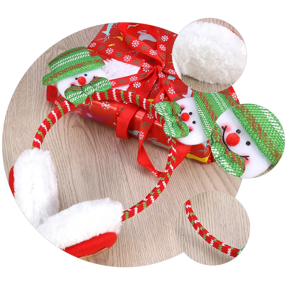 3 قطعة عقال عيد الميلاد احتفالي غطاء للأذنين الشتاء يفشل الأذن للنساء أنيق دافئ ملحق للتزلج على أنابيب الثلج