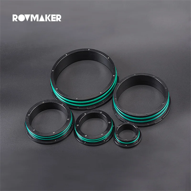 

ROVMAKER Watertight O-Ring Flange For ROV Underwater Robot Aluminum Alloy Sealed Cabin of Remote Operated Vehicle