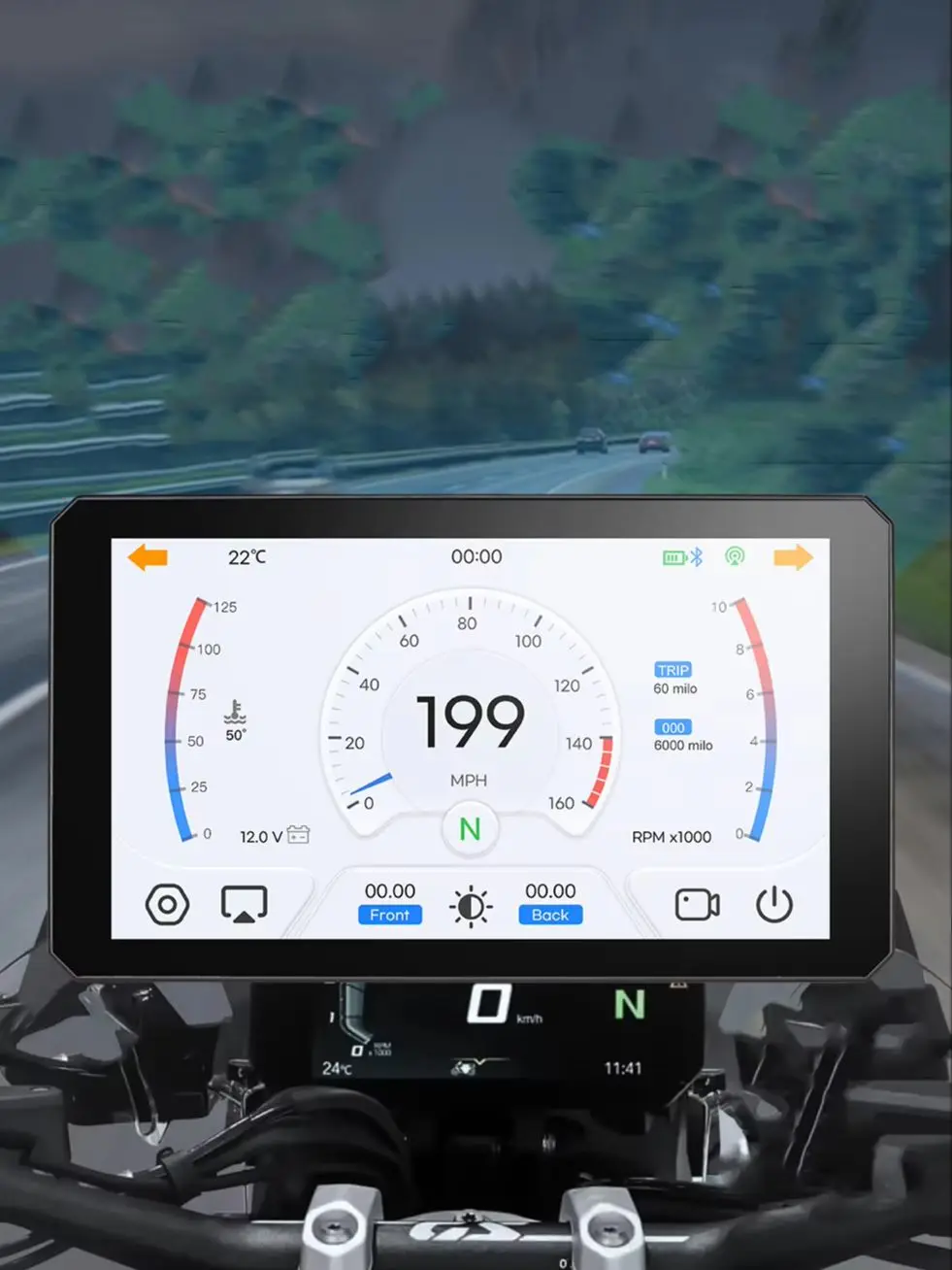 Carplay Per Moto voor BMW Ondersteuning Magic Wheel XR M1000 R1200GS R1250GS S1000XR R1300GS 7 Inch Motor Navigator Android Auto - afbeelding 2