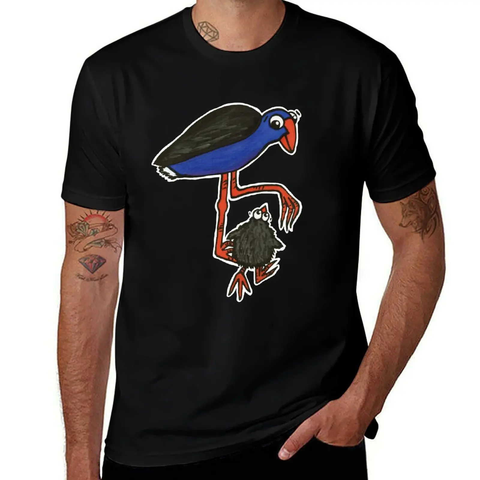 

Cute NZ Pukeko - clock ft. Te Reo Maori numbers T-Shirt Casual Work Wear T-Shirt
