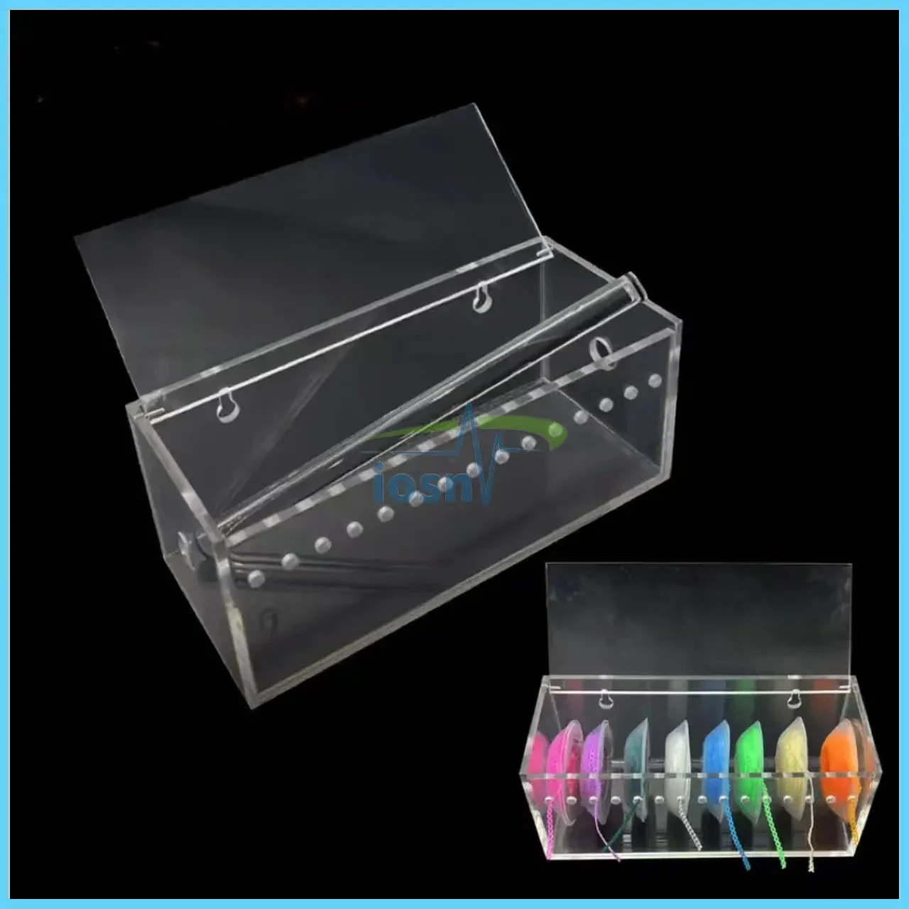 Dental High Quality Dentistry Orthodontic Power Chain Dispenser Placing Box Acrylic Rubber Band Organizer Orthodontic   Tool