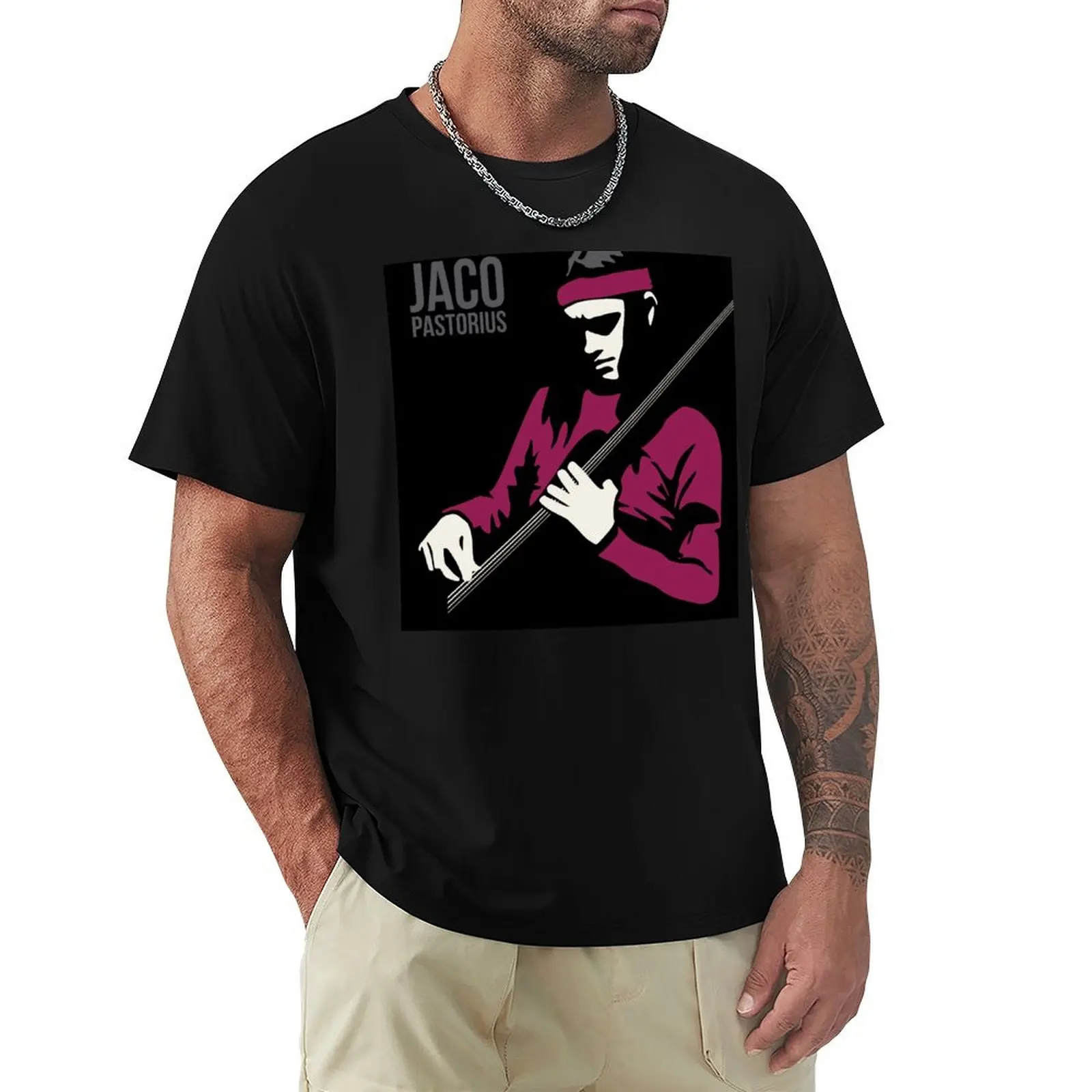 

Jaco Pastorius T-Shirt blacks sublime gifts for boyfriend mens t shirts top quality