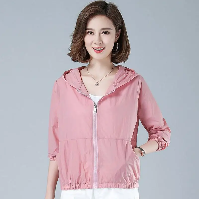 Thin Breathable Hooded UV Protection Long Sleeve Coat Summer Outdoor Driving Fishing Casual Sun Wear Supply