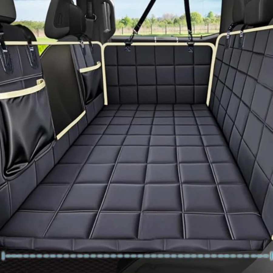 

Back Seat Extender for Dogs Hard Bottom Waterproof Dog Hammock for Car Heavy Duty Antislip Dog Car Seat Cover for Back Seat Uni