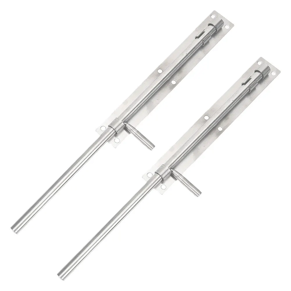 2 قطعة مزلاج باب من الفولاذ المقاوم للصدأ متعدد الاستخدامات لتكوينات متعددة مسامير قصب أمان شديدة التحمل للبوابات