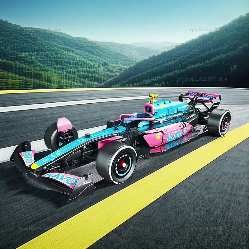 جديد F1 سباق السيارات بنة مجموعة أطفال لعبة بناء عدة تحصيل عرض نموذج هدية عيد ميلاد للأطفال التعليمية الجذعية Playset