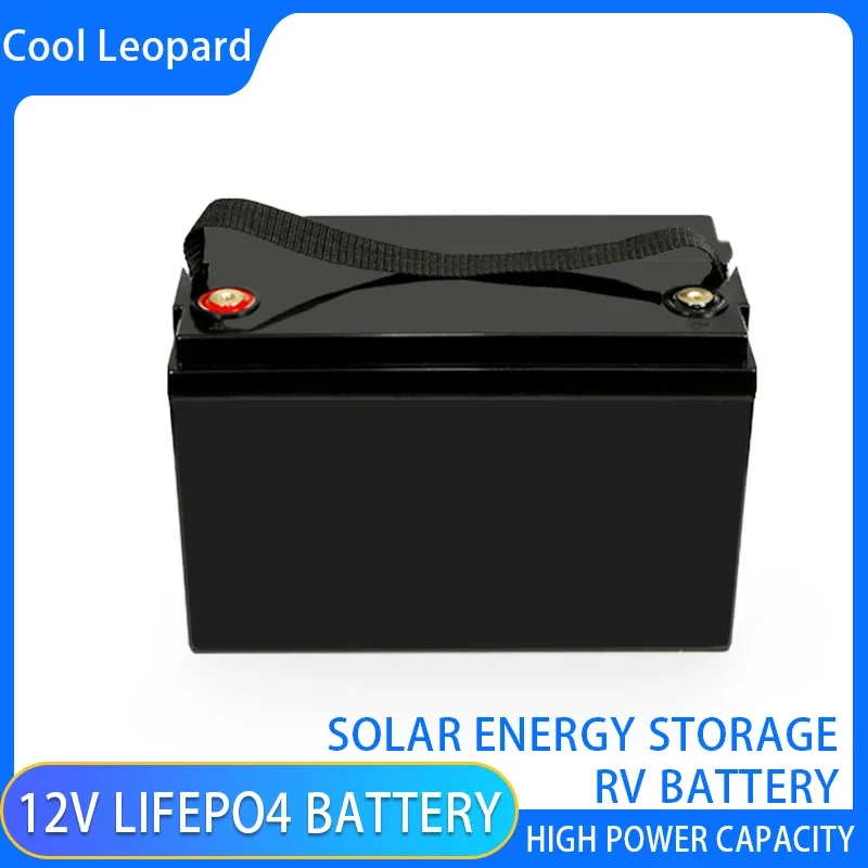 12.8V 100Ah LIFEPO4 Battery for Solar RV Photovoltaic Power Generation System Large Capacity Energy Storage Battery