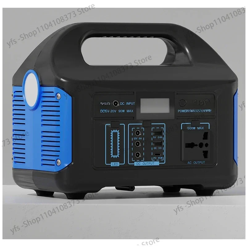 Outdoor emergency energy storage power supply, household mobile solar backup,portable self-driving camping storage power station