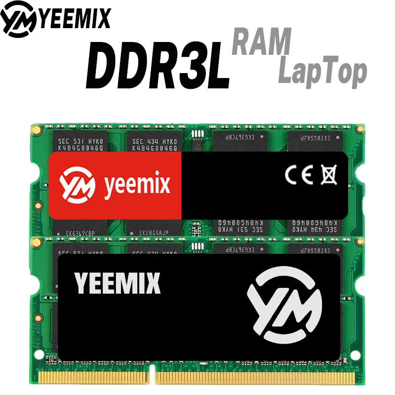 

YEEMIX DDR3L 4GB 8GB Laptop Ram 1066mhz 1333mhz 1600Mhz 1866Mhz PC3L 10600S 12800S 204Pin 1.35V SODIMM Notebook Memory DDR3L RAM