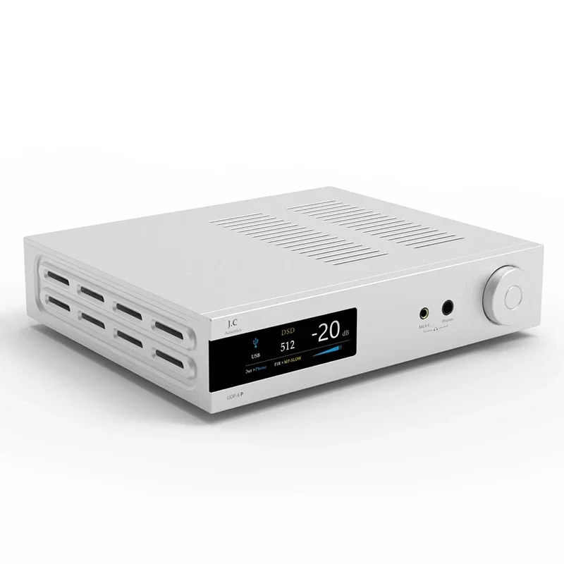 J.C Acoustics UDP-6P ES9039SPRO سطح المكتب DAC ومضخم ضوت سماعات الأذن ستيريو Hifi Music AMP
