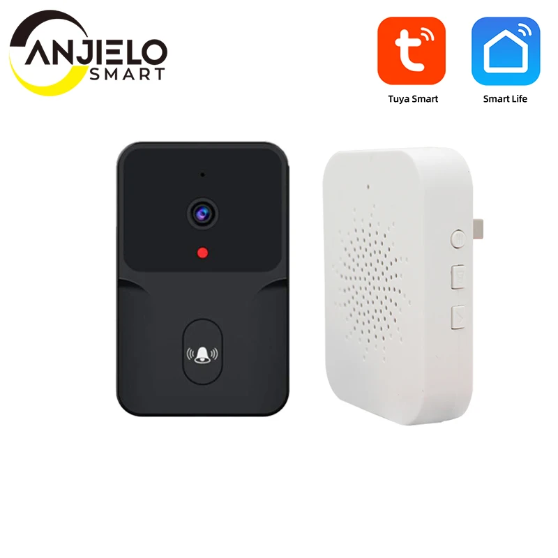 Tuya Wireless Video Doorbell Tuya Smart Home APP HD Video Intercom Motion Detection Night Vision WIFI Doorbell for Home Security