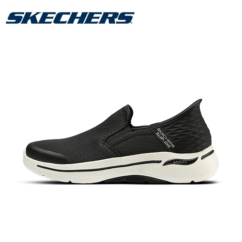 أحذية مشي رجالية من Skechers أحذية رياضية مسطحة للرجال كاجوال قابلة للتنفس خفيفة الوزن سهلة الارتداء ممتصة للصدمات أحذية رياضية خارجية مسطحة #3