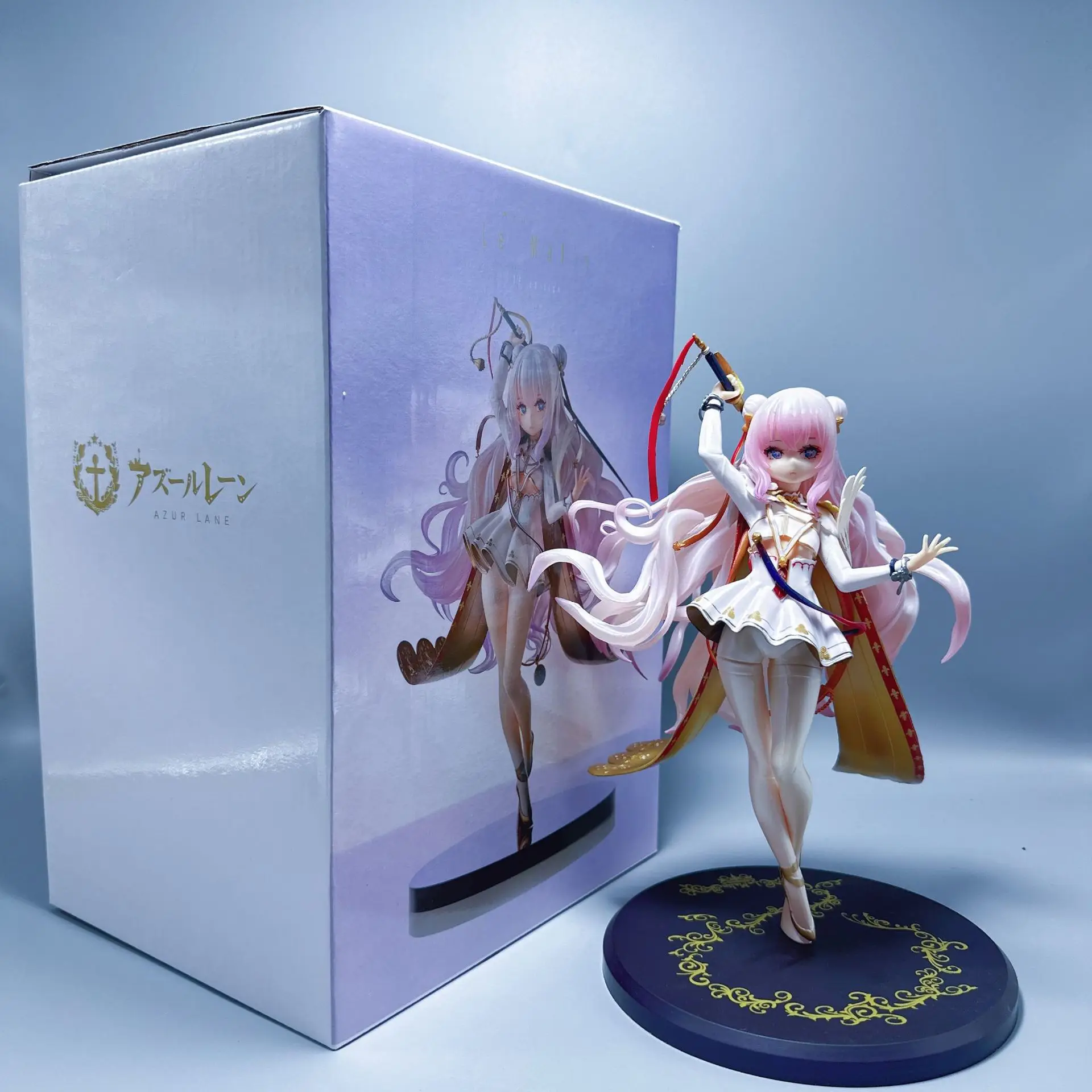 25cm Azur Lane Mnf Le Malin Stojące Figurki Anime Gra Statuetka Kreskówka Dziewczyny Modele Kolekcjonerskie Zabawki Śliczna Ozdoba Lalka Zabawka Prezent