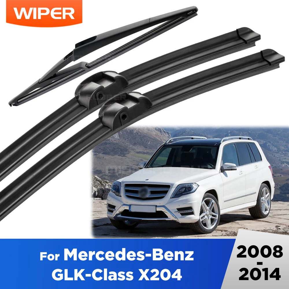 

For Mercedes-Benz GLK-Class X204 2008-2014 2009 Wiper Front & Rear Wiper Blades Windshield Windscreen Window Brushes 22"+19"+12"