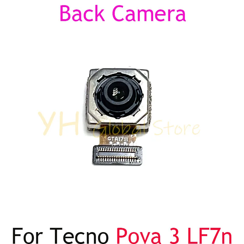 

For Tecno Pova 3 LF7n LF7 Rear Back Big Front Camera Module Flex Cable Repair Part