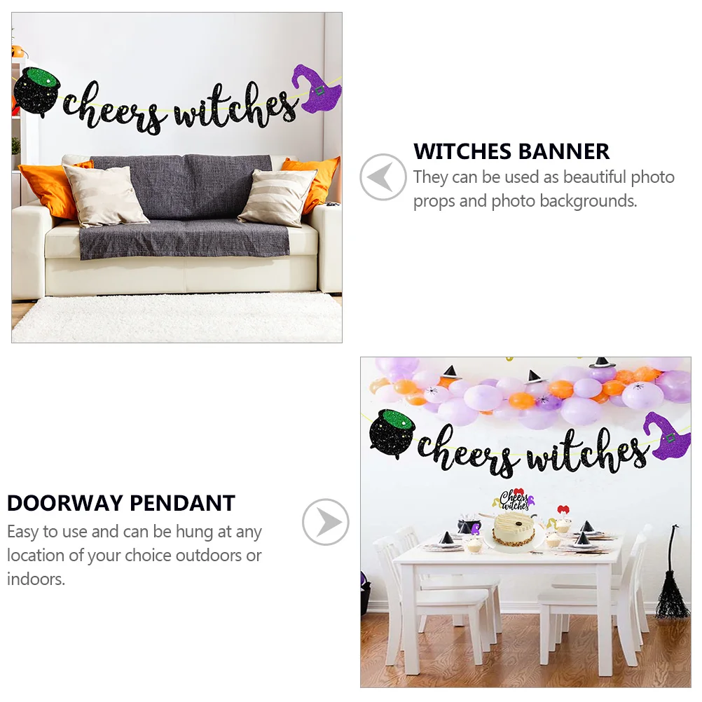

Witch Jar Lace Flower Halloween Party Supplies Haunted House Doorway Pendant Hanging Banner Indoor Outdoor Decor Easy DIY Photo