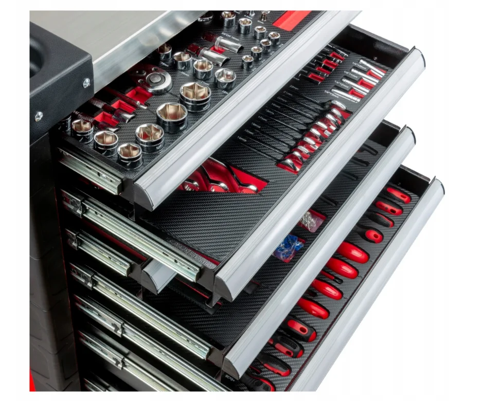 

Сертифицированный CE 7-секционный прочный металлический инструментальный шкаф из нержавеющей стали с поддержкой OEM для хранения в мастерской или офисе