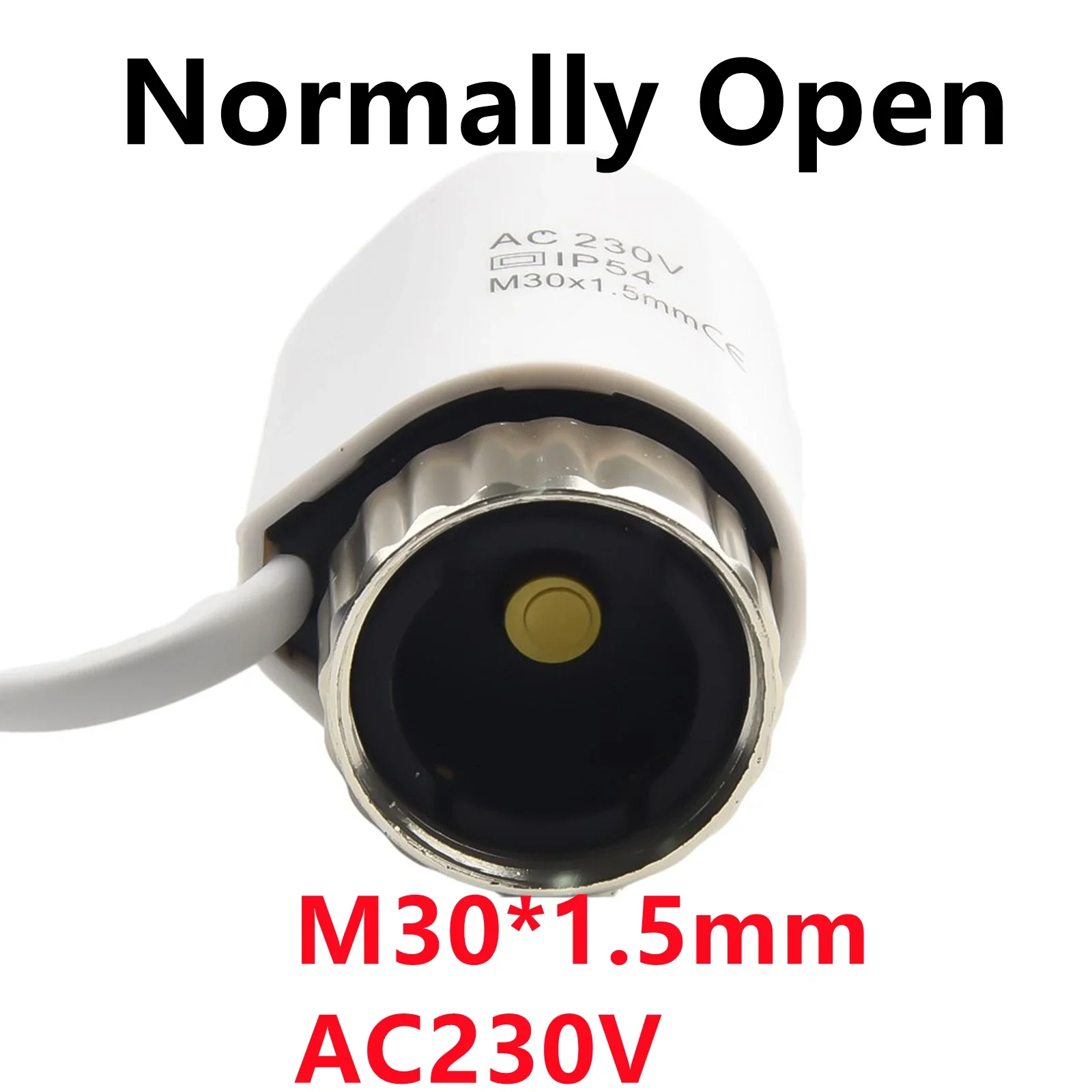 AC230V attuatore termico elettrico valvola attuatore riscaldamento M30 * 1.5mm per sistemi di valvole radiatore riscaldamento a pavimento-5 ~ 60 ° riscaldamento