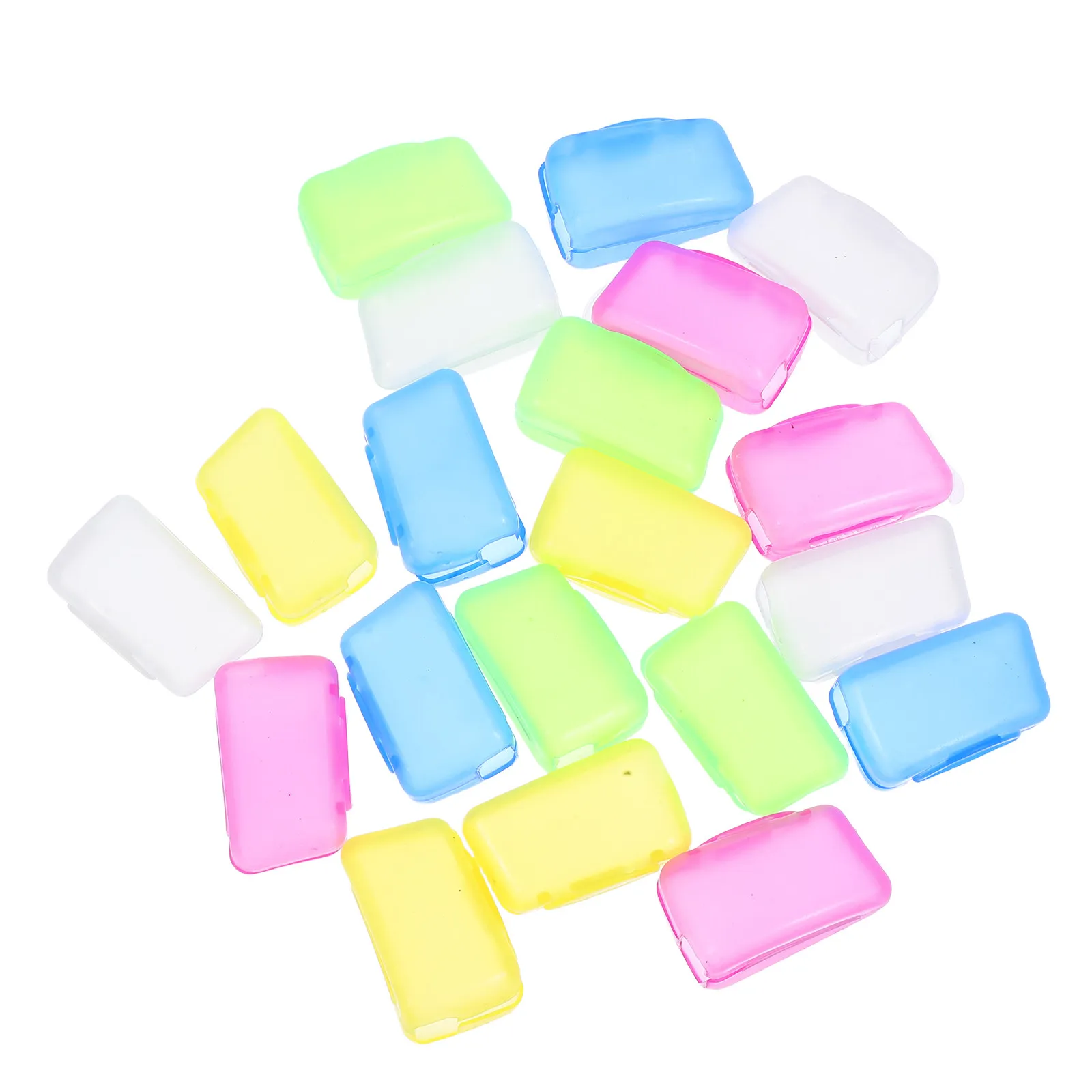 20Pcs Toothbrush Head Covers Protective Caps Travel Use Multiple Colors Dustproof Toothbrush Head Protector for Bathroom Office