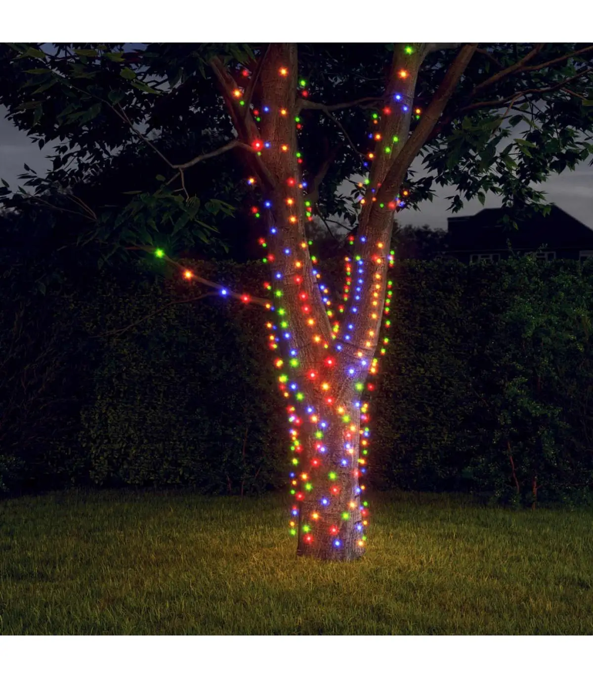 2 Pcts 2x Colorful LED 200 Christmas Lights Solar Fairy Lights