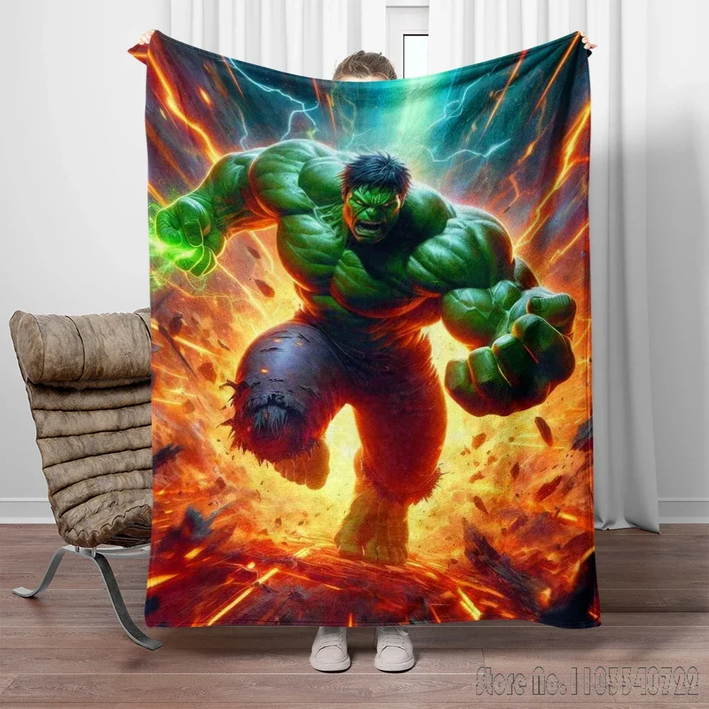 Avengers Marvell Hulk SpiderMan 3D Printed Kids Blanket Throw for Bed Sofa Decor Fleece Nap Blankets Boys Girls Children Gift