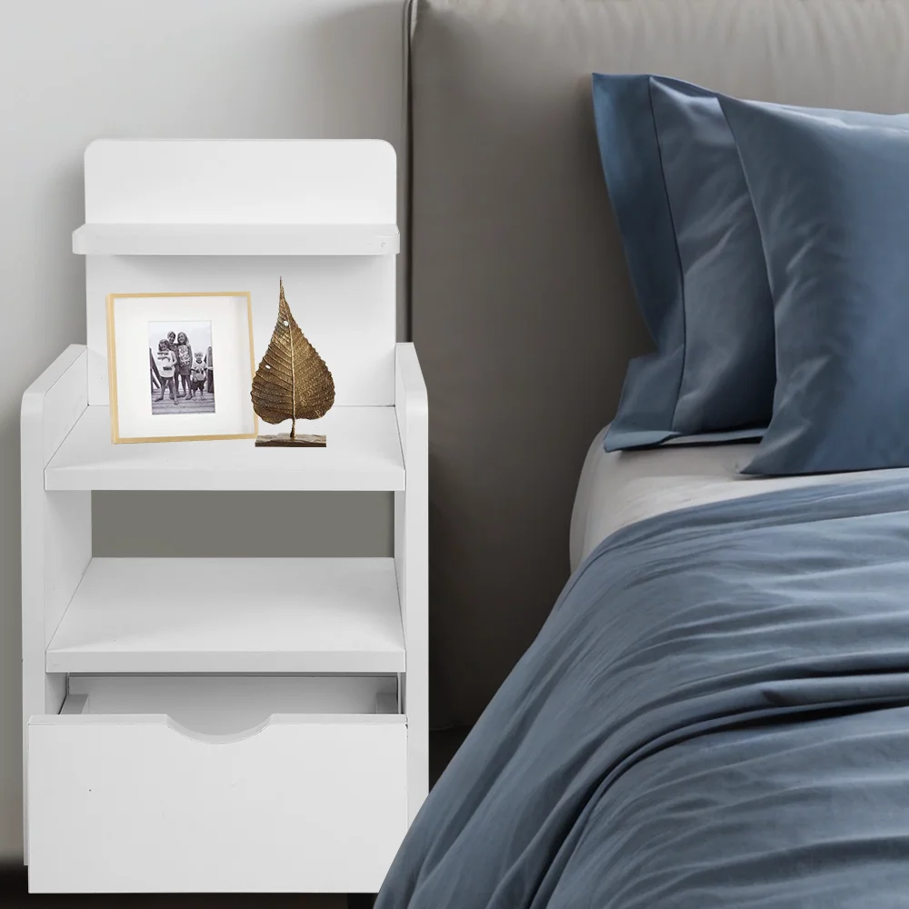 60*33*26CM/ 60*43*26CM Nightsatand Bedside Table Side Table with drawers Wooden Bedroom Nightsatand Modern Table