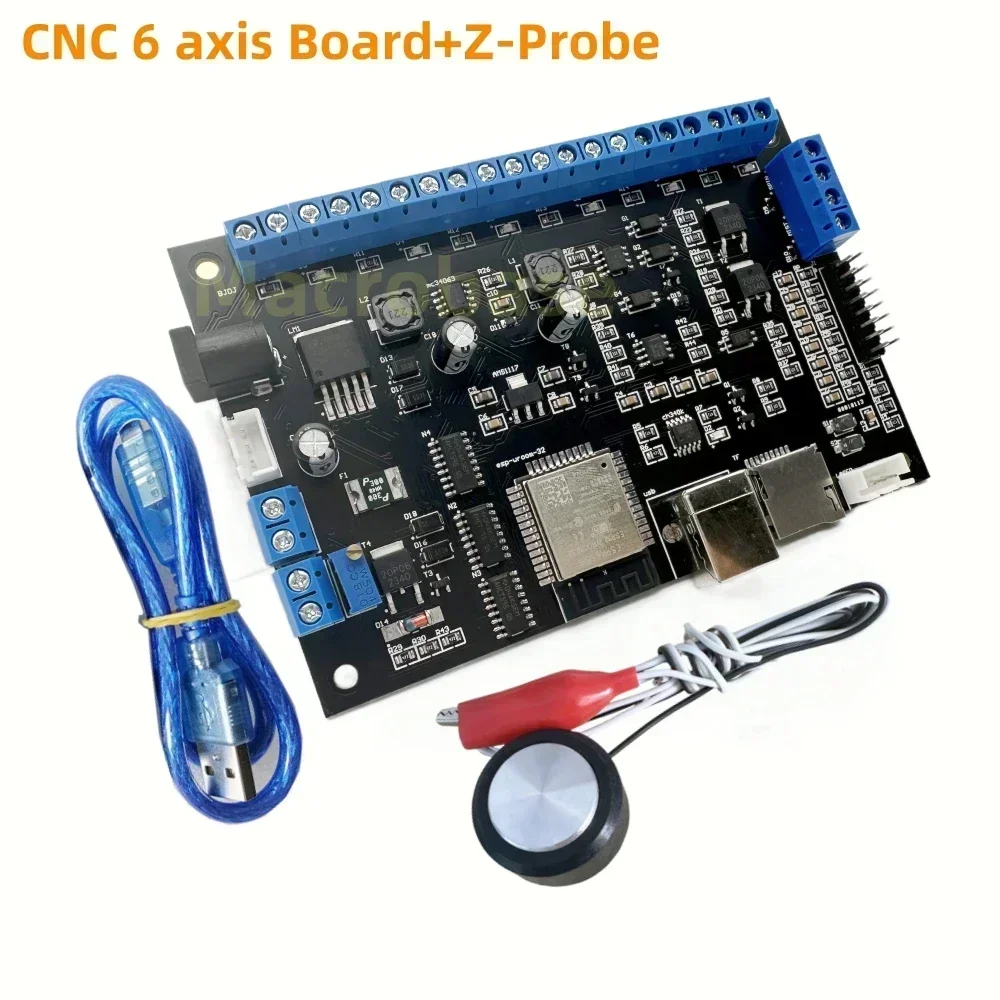 GRBL 6 axis breakout board control panel USB motion card ESP32 wifi 32bit CPU similar Mach3 cnc router controller DIY parts