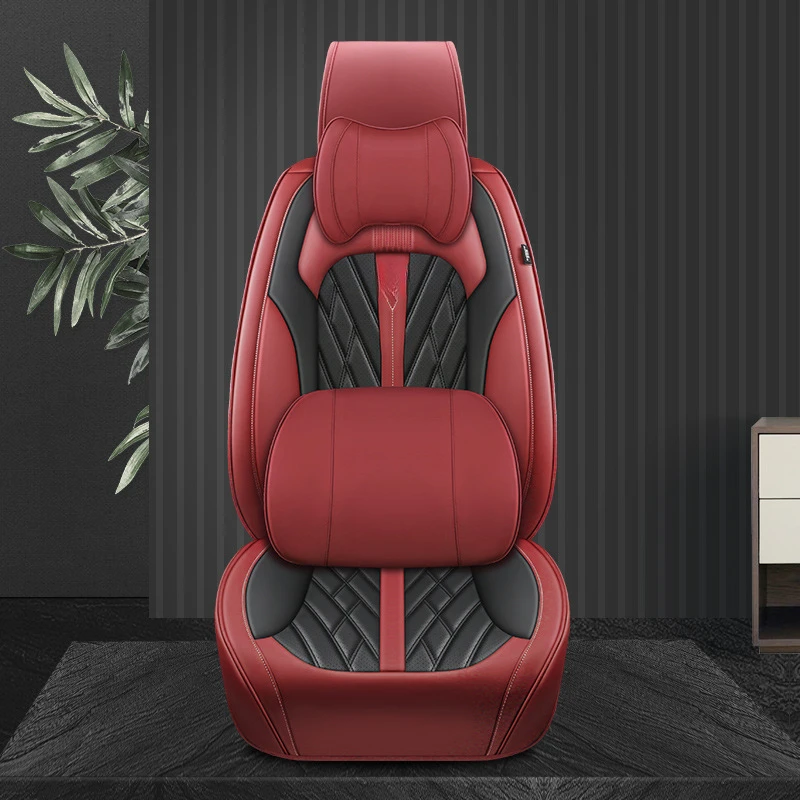 

Luxury High-End 3D Full Surround Full Leather Car Seat Cushion with Memory Foam All-Season Full-Coverage