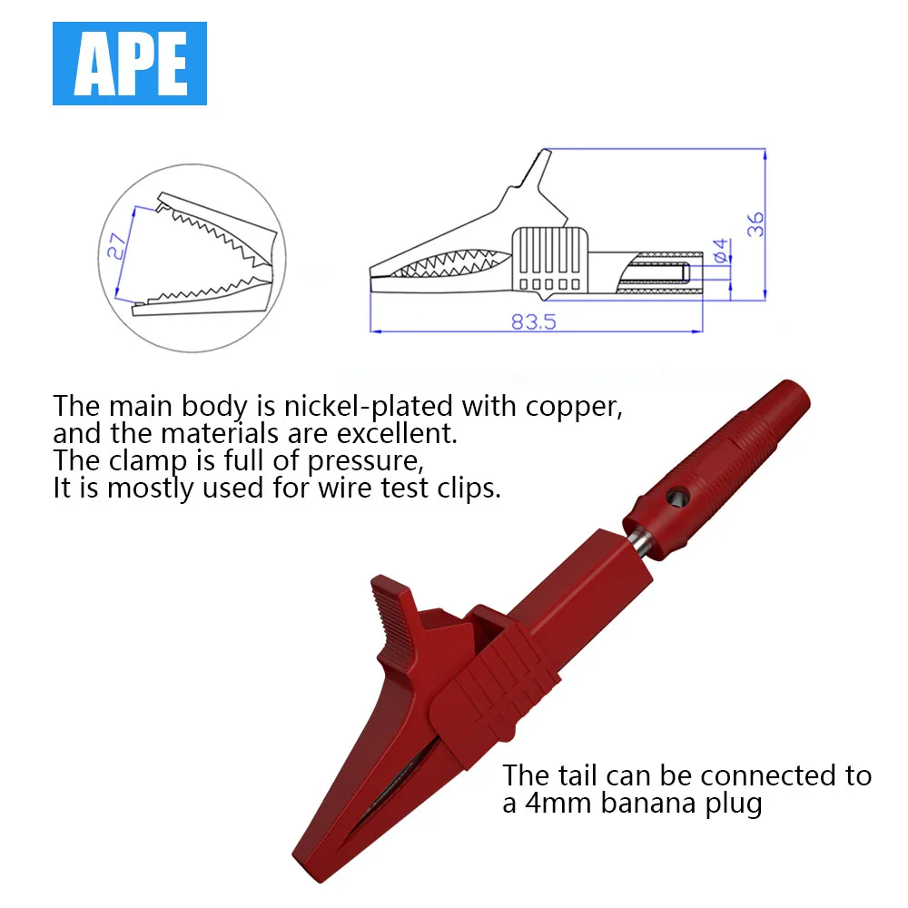 Automotive & Precision Circuit Repair Test Wire Kit No-Break Wire Test Probe Alligator Clip Test Lead