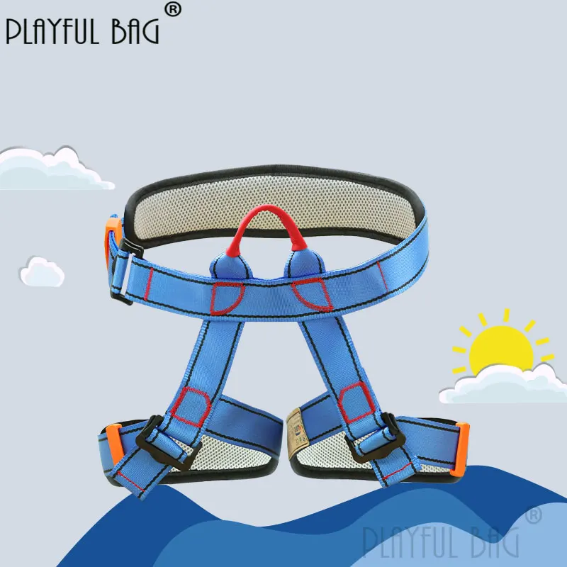 Playful bag Children's half-body seat belt Indoor rock climbing protective safety belt Downhill equipment ZL190