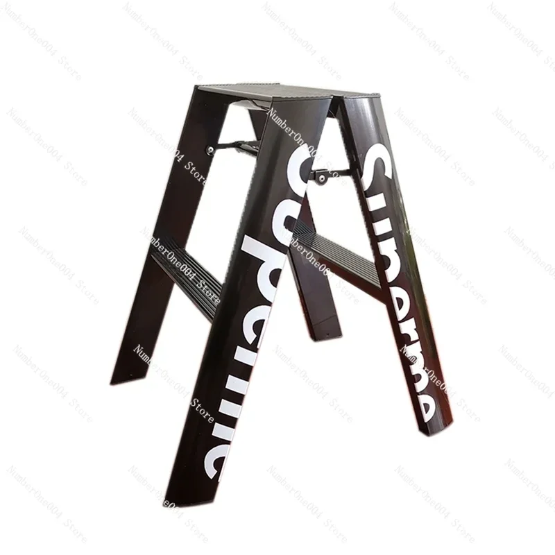 

Suitable for red dot design two-step zigzag ladder folding ladder household aluminum alloy