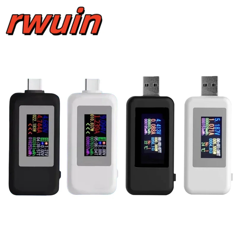 

TYPE-C / USB Tester DC Digital Voltmeter Amperimetro Current Voltage Meter Amp Volt Ammeter Detector Power Bank Charger