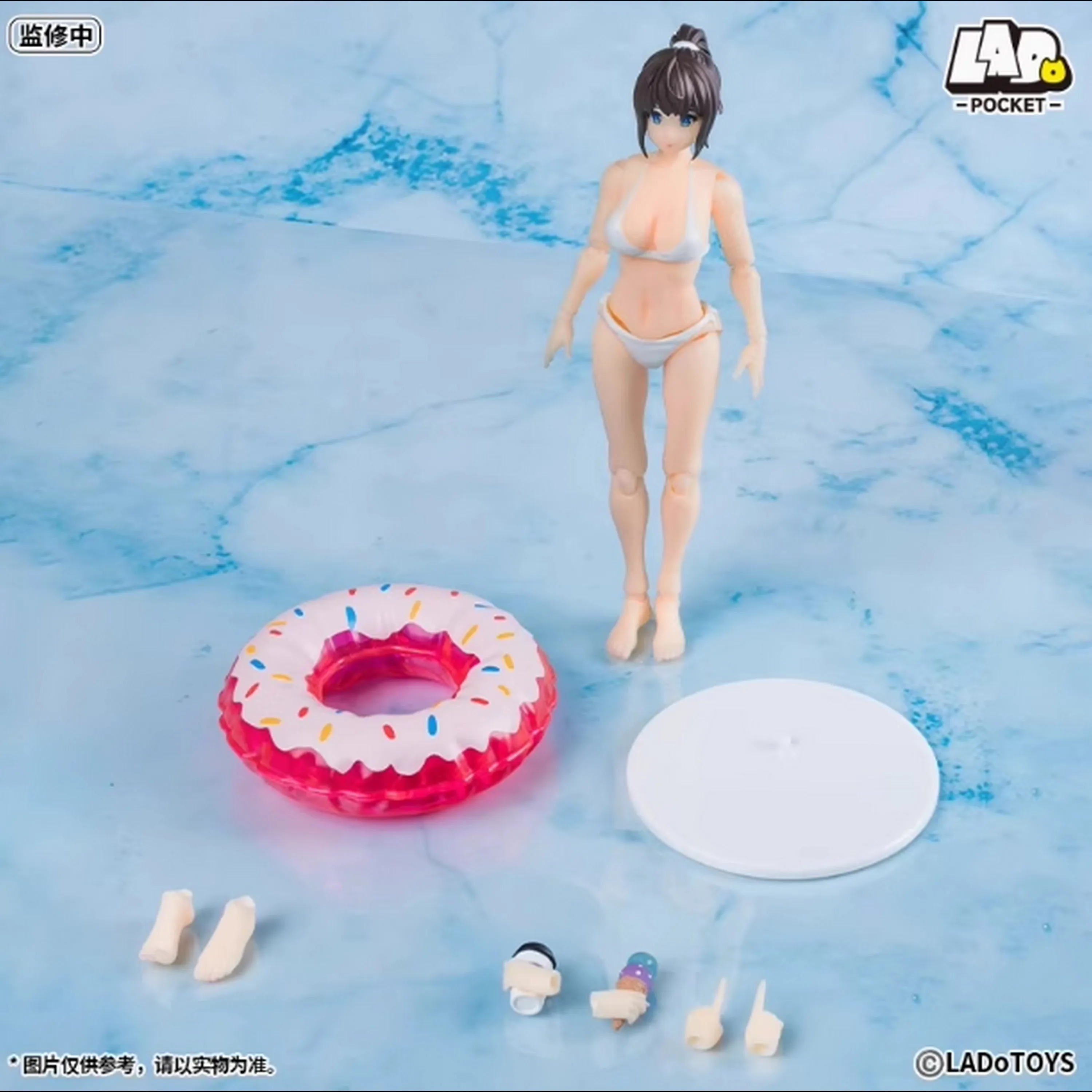 오리지널 라도토이즈 수영복 소녀 가동형 모바일 소녀 애니메이션 모델 액션 피규어 장난감 컬렉션 모델 생일 선물