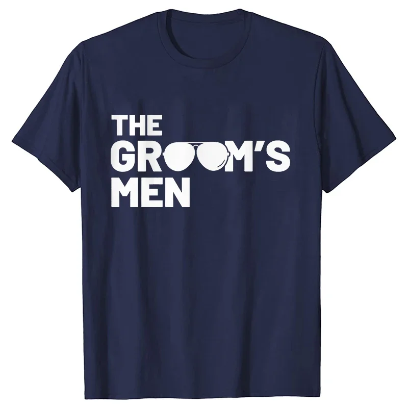 Moda Groomsmen Team Groom Squad T Shirt Best Man Single Farewell Bachelor Party Top Manica corta Tees Harajuku Streetwear